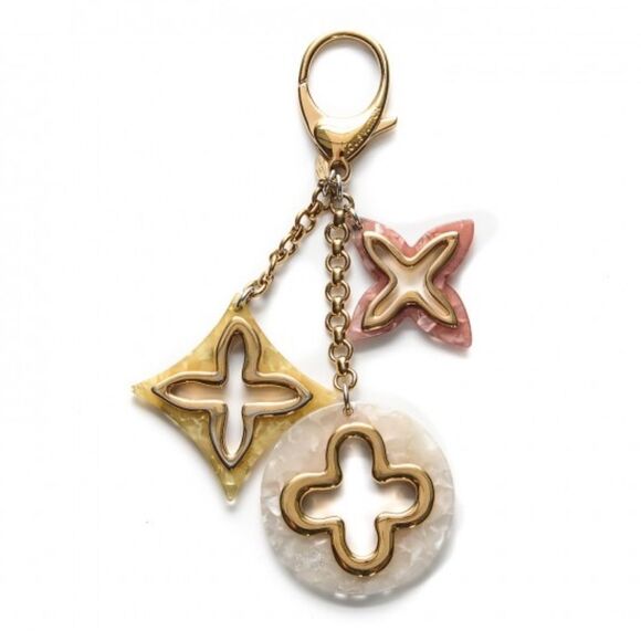 Louis Vuitton Bijou De Sac Insolence Bag Charm Keychain Gold Resin Multicolor - Picture 5 of 16